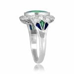 2.27ct Opal and Diamond Scottsdale Ring LV2420 top side view photo