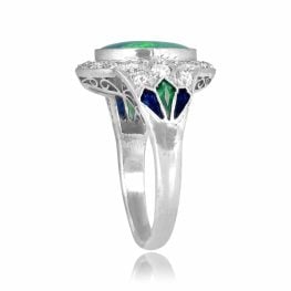 2.27ct Opal and Diamond Scottsdale Ring LV2420 top side view photo