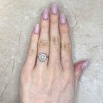 Pearl and Diamond Set in Platinum on 18k Yellow Gold LV2529