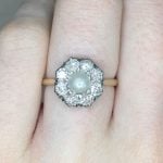 Natural Saltwater Pearl Cluster Waldron Ring Front Finger Picture f2 LV2529