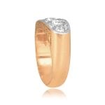 Edwardian Era Diamond Engraved Tulelake Ring, Circa 1910 OCT2411 top side view photo