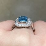 Bezel-Set Aquamarine Center with triple-wire shank f3 OCT2515