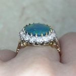 Prong-Set Opal Center with old-cut diamond cluster Basket View f3 OCT2522