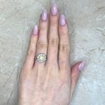 Yellow Old European Cut Diamond Tubac Ring Hand Picture f1 OCT2528