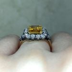 2.95 carat emerald cut imperial topaz stone Basket View f3 OCT2533