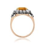 2.95ct Imperial Topaz and Diamond Beloit Ring OCT2533 side view photo