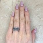 Diamonds Set in Three Rows with Openwork Design Hand Picture f1 OCT2569