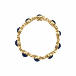yellow gold Bulgari bracelet set with sapphire and diamond stones Bulgari Bracelet SB4090