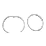 Cartier White Gold Diamond Bangles SB4199 side view photo