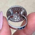 Back View Dome-Style Diamond Center on Platinum f6 SEV201