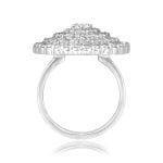 Diamond Cluster Vallecito Ring SEV201 side view photo