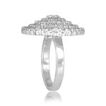 Diamond Cluster Vallecito Ring SEV201 top side view