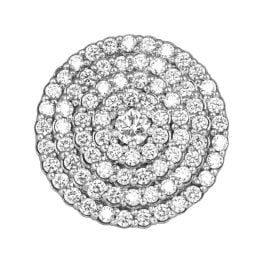 2.25 carats total of diamonds diamond cluster ring Vallecito Ring SEV201