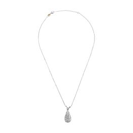 Diamond Drop Piedra Necklace SEV202 top view photo full necklace