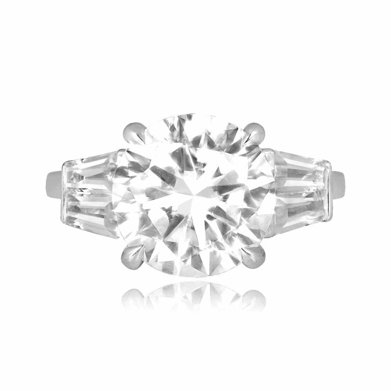 GIA 4.05ct Diamond Accent Carmen Ring