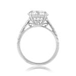GIA 4 carat center diamond with openwork on under-gallery Dimmitt Ring SH4ct2
