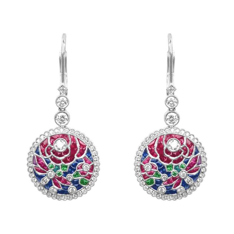 Floral Drop Langley Earrings