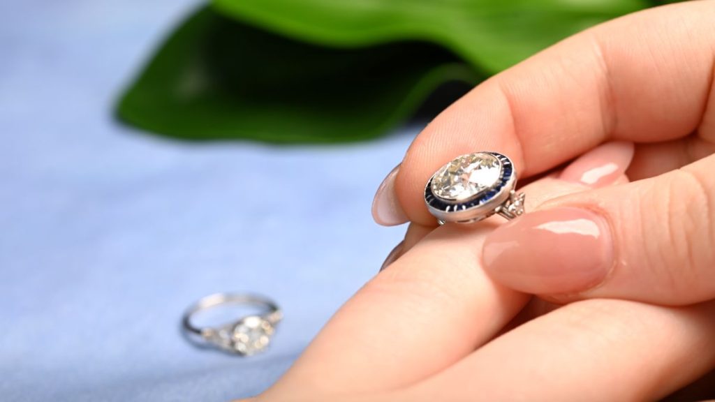 Wearing larger Diamond Ring on Finger
