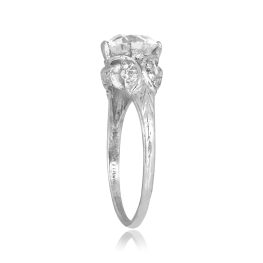 Art Deco 1.43ct GIA Diamond Cellere Ring, Circa 1920 15999 top side view photo