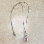 Tiffany Pink Sapphire and Diamond Legacy Necklace
