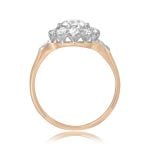 GIA 0.74ct Diamond Cluster Engagement Cartagena Ring 16104 side view photo