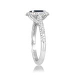 1.01ct Sapphire and Diamond Almagro Ring RKK3036138 top side view photo