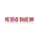 pink sapphire and diamond alternating pattern ring Calles Ring RKK3070459