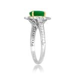 1.00ct Emerald and Diamond Zamora Ring RKK3512033 top side view photo
