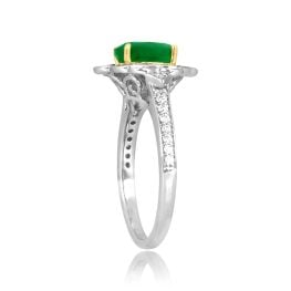1.00ct Emerald and Diamond Zamora Ring RKK3512033 top side view photo