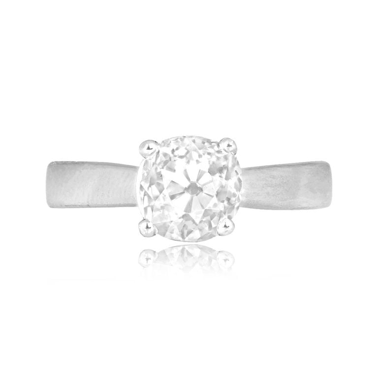 Antique Bailey Banks & Biddle GIA 1.36ct Diamond Ring, Circa 1930