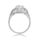 Art Deco 1.16ct Old European Diamond Filigree Narros Ring 16000 SV