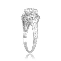 Art Deco 1.16ct Old European Diamond Filigree Narros Ring 16000 TSV