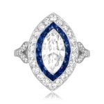 1.15ct marquise diamond double halo Marzano Ring & Pendant 16049 TV