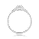 1.00ct Emerald Cut Diamond platinum Calimera Ring 16075 SV