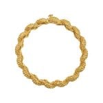 Tiffany & Co. Italian Textured Yellow Gold Bracelet 16117 SV