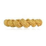 Tiffany & co. Italian textured 18k yellow gold bracelet 16117 TV