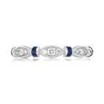 sapphire and diamond half eternity platinum Perano Band 16128 TV