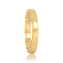 Vintage Yellow Gold plain Sanarica Band 2.80mm 16164 TSV