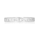 care cut diamond platinum eternity wedding band Torricella Band 16165 TV