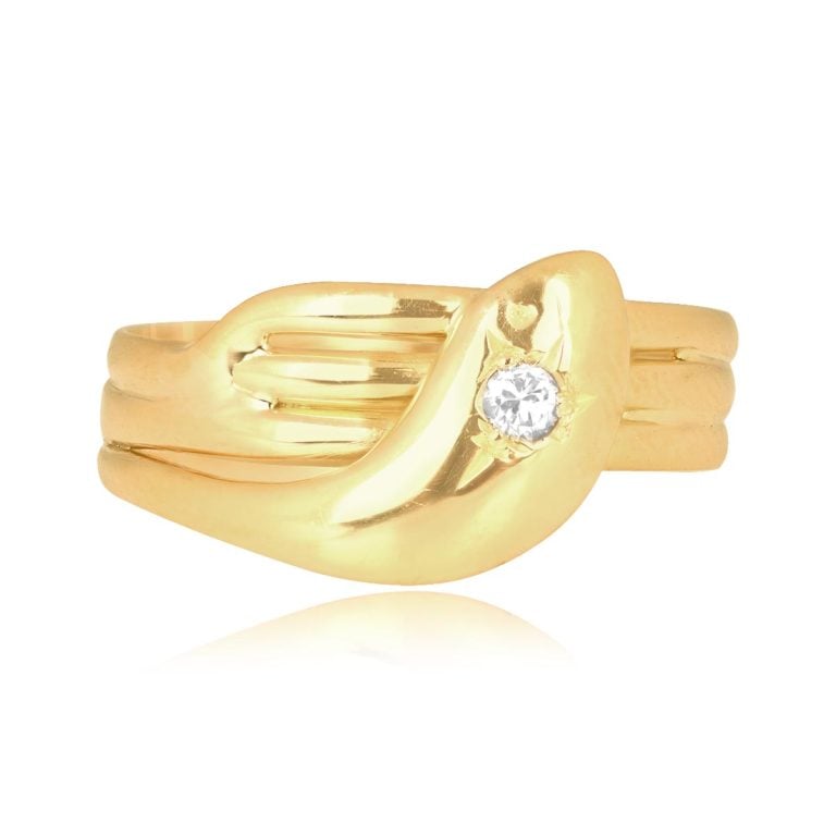 Victorian Era English Snake Teresa Ring, Circa 1880