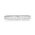 vintage round diamond platinum eternity wedding Alloza Band 16205 TV