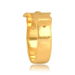Victorian era English yellow gold buckle Pawlet Ring 16208 TSV