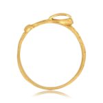 Antique, Victorian English Yellow Gold Buckle Pawlet Ring 16405 SV