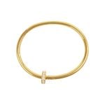 0.58ct round brilliant diamonds yellow gold Cartier Nail Bracelet