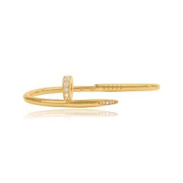 Cartier nail 0.58ct round brilliant diamonds gold Cartier Bracelet