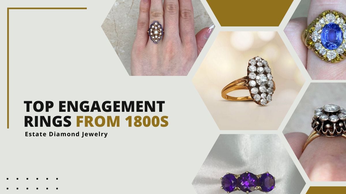 Examples of Antique Estate Rings from 1800s