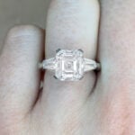 Front finger view GIA-Certified 3.02ct Diamond F Color VS1 Clarity f2 DS5201