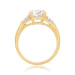 2.02ct antique cushion cut diamond yellow gold Arneva Ring DS9464 SV