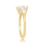 2.02ct antique cushion cut diamond yellow gold Arneva Ring DS9464 TSV