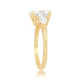 2.02ct antique cushion cut diamond yellow gold Arneva Ring DS9464 TSV